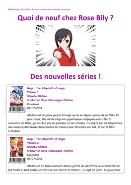 Des Nouvelles Séries !