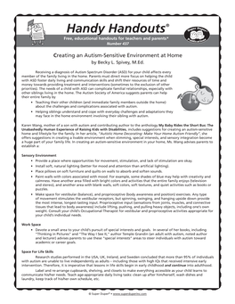 Handy Handouts® Free, Educational Handouts for Teachers and Parents* Number 437