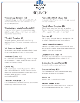 Sample Brunch Menu