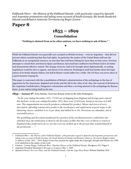 Paper 82 1853 – 1899 Consolidation
