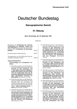 CDU/CSU � 3358 a Gesetzes Zu Dem Vertrag Vom 14