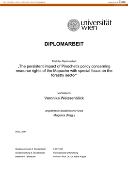 The Persistent Impact of Pinochet's Policy Concerning Resource Rights Of