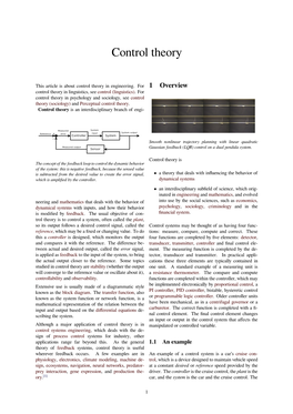 Control Theory