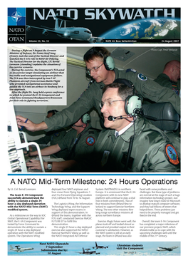 A NATO Mid-Term Milestone: 24 Hours Operations by Lt