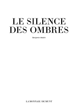 Le Silence Des Ombres