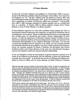 Il Teatro Illustrato (1880-1892) Copyright © 1993 RIPM Consortium Ltd Répertoire International De La Presse Musicale (