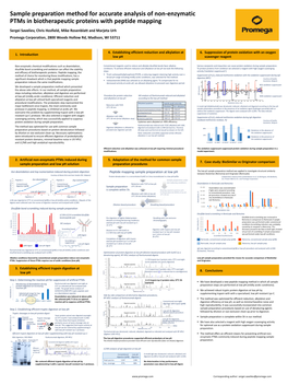 Sample Preparation Method for Accurate Analysis of Nonenzymatic