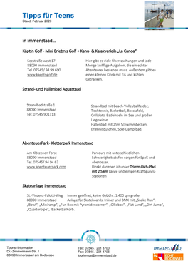 Tipps Für Teens (PDF)