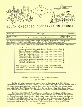 North Cascades Conservation Council