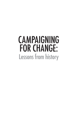 Campaigning for Change