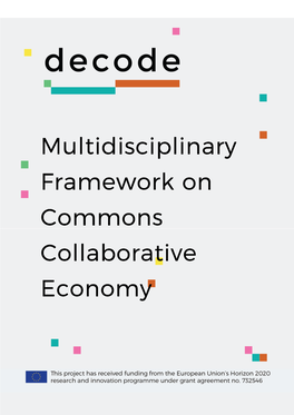 Multidisciplinary Framework on Commons Collaborative Economy