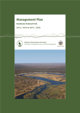 Managment Plan Bwabwata National Park.Pdf