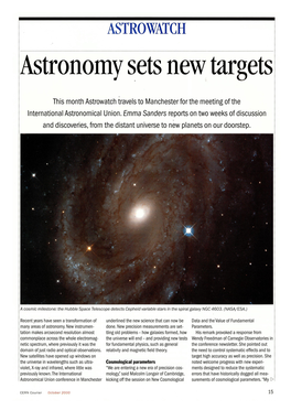Astronomy Sets New Targets