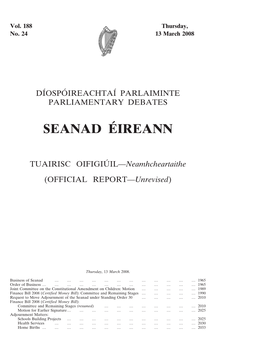 Seanad E´Ireann