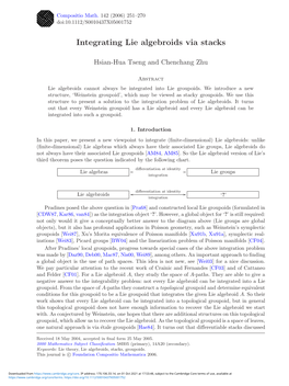 Integrating Lie Algebroids Via Stacks