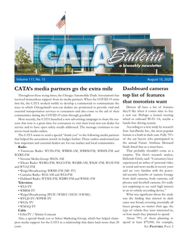 CATA's Media Partners Go the Extra Mile
