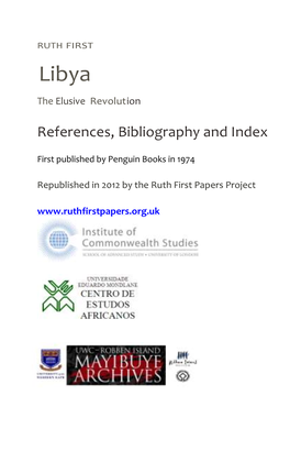 References, Bibliography and Index