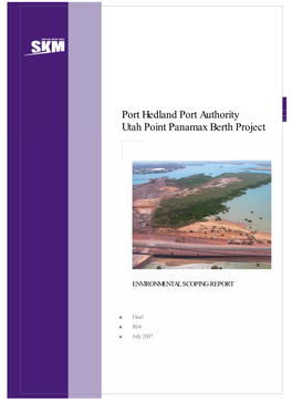 Port Hedland Port Authority Utah Point Panamax Berth Project