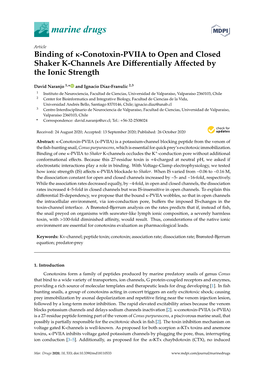 Binding of -Conotoxin-PVIIA to Open and Closed Shaker K-Channels Are