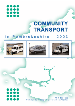 COMMUNITY TRANSPORTTRANSPORT in Pembrokeshire - 2003