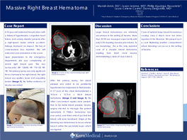 Massive Right Breast Hematoma