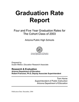 Graduation Rate Report