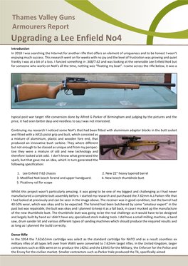 Upgrading a Lee Enfield