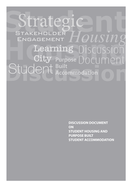 Studentstakeholder Engagement Housing Learning Discussion Housingcity Purpose Document Built Discussionstudent Accommodation