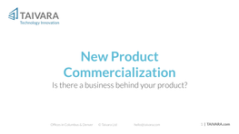 New Product Commercialization