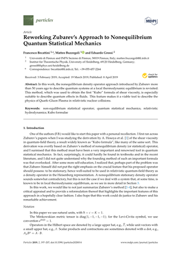 Reworking Zubarev's Approach to Nonequilibrium Quantum Statistical