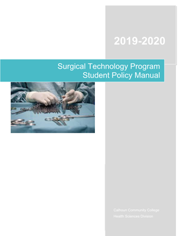 Surgical Technology Program Student Policy Manual