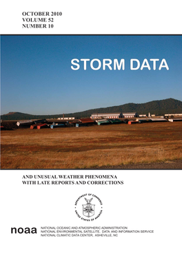 October 2010 Storm Data Publication