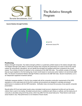 The Relative Strength Program