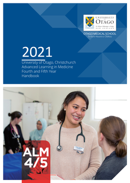 University of Otago, Christchurch Advanced Learning in Medicine Fourth and Fifth Year Handbook