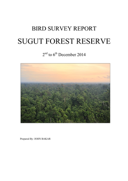 Sugut Forest Reserve