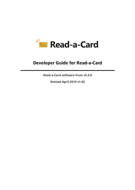 Developer Guide for Read-A-Card