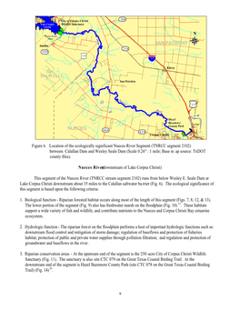 Nueces River Segment (TNRCC Segment 2102) Between Calallan Dam and Wesley Seale Dam (Scale 0.26