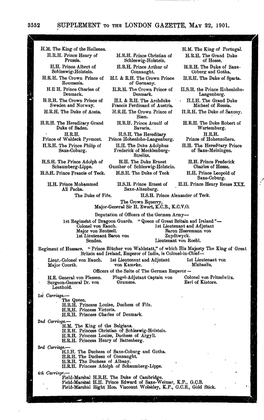 Supplement to the London Gazette, May 22, 1901