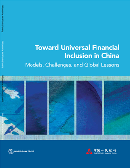Toward Universal Financial Inclusion in China