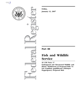 Fish and Wildlife Service