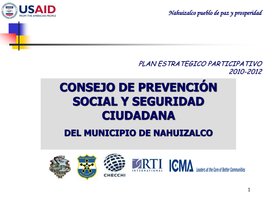 Consejo De Prevención Social Y Seguridad Ciudadana Del Municipio De Nahuizalco