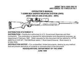 Army Tm 9-1005-306-10 Air Force to 11W3-5-4-10-1 Operator's Manual