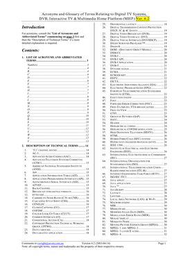 Glossary&Acronymsrelating to Interactivetv-V6