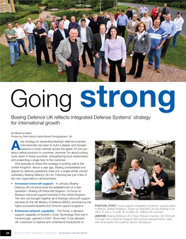 Boeing Defence UK Reflects Integrated Defense Systems' Strategy For