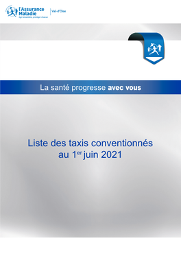 Liste Des Taxis Conventionnés Au 1Er Juin 2021