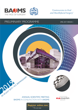 Preliminary Programme April 2019 Version 1