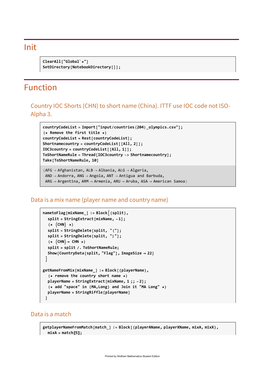 Source Code Table Tennis Ranking