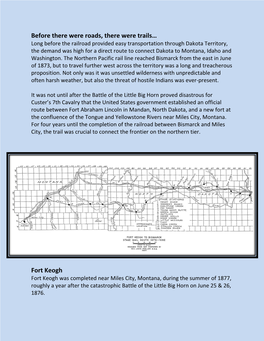 Before There Were Roads, There Were Trails… Fort Keogh