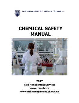 Chemical Safety Manual