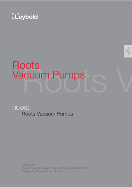 Roots Vacuum Pumps Vacuum Roots Vacuumroots Pumps Va